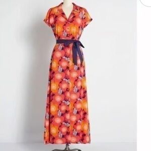 FEVER London Heritage Karina Maxi Dress Size US 4